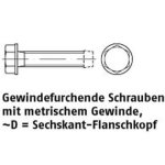 Form D = Sechskantflanschkopf