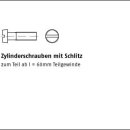1000 Stück DIN 84 A4 Zylinderschrauben mit Schlitz...