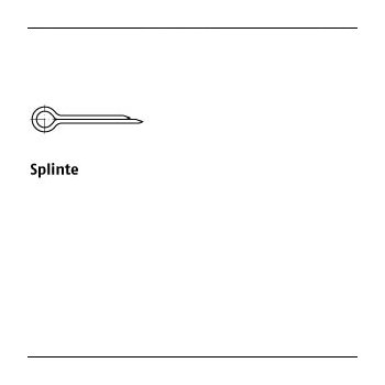 500 Stück DIN 94 1.4300 A2 Splinte 32x36 mm