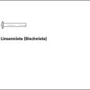 2000 Stück DIN 662 Stahl Linsenniete (Blechniete)...
