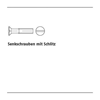 2000 Stück DIN 963 4.8 Senkkopfschrauben mit Schlitz M4x6 mm