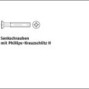 1000 Stück DIN 965 A2 H Senkkopfschrauben mit Phillips...