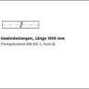 DIN 975 Stahl blank Gewindestangen Länge 1000 mm M2...