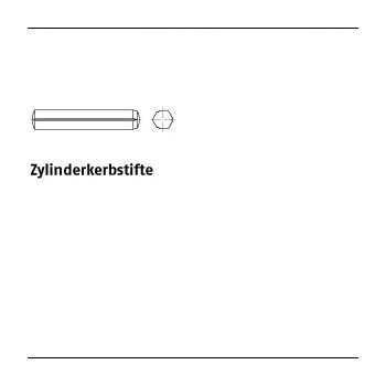 250 Stück DIN 1473 Stahl Zylinderkerbstifte 15x6 mm