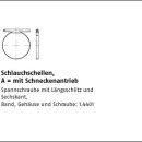 100 Stück DIN 3017 A4 (W5) Form A Schlauchschellen...