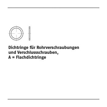 100 Stück DIN 7603 Aluminium Form A Flachdichtringe 14x18x15 mm