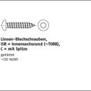 250 Stück DIN 7981 Stahl Form C ISR galvanisch...