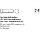 100 Stück DIN 7990 Mu 4.6 SB Sechskantschrauben mit...