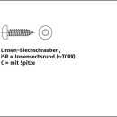 1000 Stück ISO 14585 A2 Form C  ISR Flachkopf...