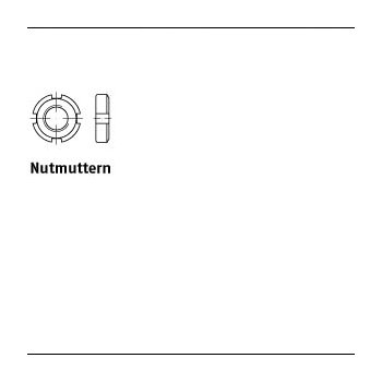 1 Stück DIN 70852 17 H Nutmuttern M32x15 mm