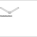 1 Stück DIN 80701 Messing Knebelmuttern M16 mm