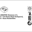 1 Stück GTW 40 A K feuerverzinkt LINDAPTER Klemmen A...