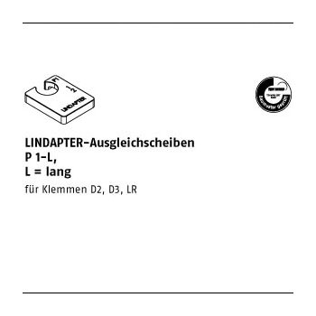 1 Stück GTW 40 P 1 L feuerverzinkt LINDAPTER Ausgleichsscheiben P 1 L lang M12 / 60 mm