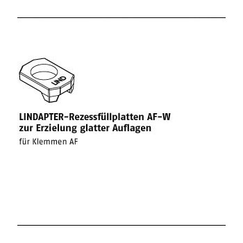 1 Stück Sphäroguß AF W feuerverzinkt LINDAPTER Rezessfüllplatten AF W zur Erzielung glatter Auflagen AFW M12 mm