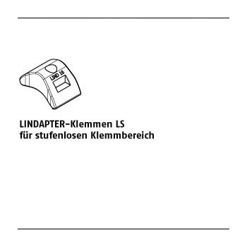 1 Stück A4 LS LINDAPTER Klemmen LS für stufenlosen KlemmBereich LS 10/3  15 mm