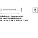 50 Stück PA 6.6 LK 2/LK 5 natur (NA) Kabelbinder...