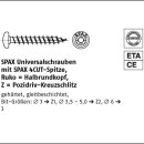 200 Stück Stahl ABC SPAX Rundkopf Z galvanisch...