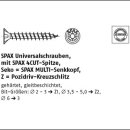 200 Stück Stahl ABC SPAX Senkkopf Z gelb verzinkt...