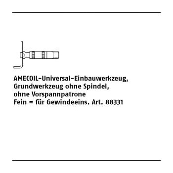 1 Stück Fein AMECOIL Universal Einbauwerkz. ohne Spindel und ohne Vorspannpatrone NR. 3 M10 M12 mm