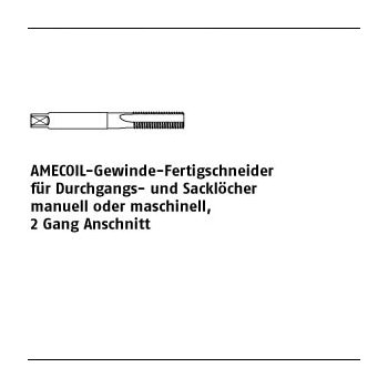 1 Stück AMECOIL Gewinde Fertigschneider für Durchgangs und Sacklöcher M10 mm