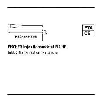 1 Stück Mörtel FIS HB FISCHER Injektionsmörtel FIS HB FIS HB 345 mm