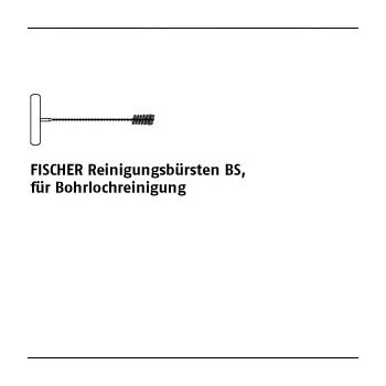 1 Stück Stahl BS FISCHER Reinigungsbürsten BS für Bohrlochreinigung FHB BS 12 mm