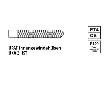 10 Stück A4 UKA 3 IST UPAT Innengewindehülsen UKA 3 IST IST M8 mm