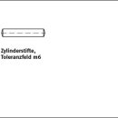 100 Stück DIN 7 A1 Zylinderstifte Toleranz m6 2x16  mm